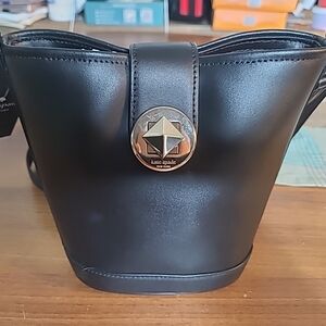 Kate Spade Black Audrey Mini Bucket Crossbody Bag K8103 $329